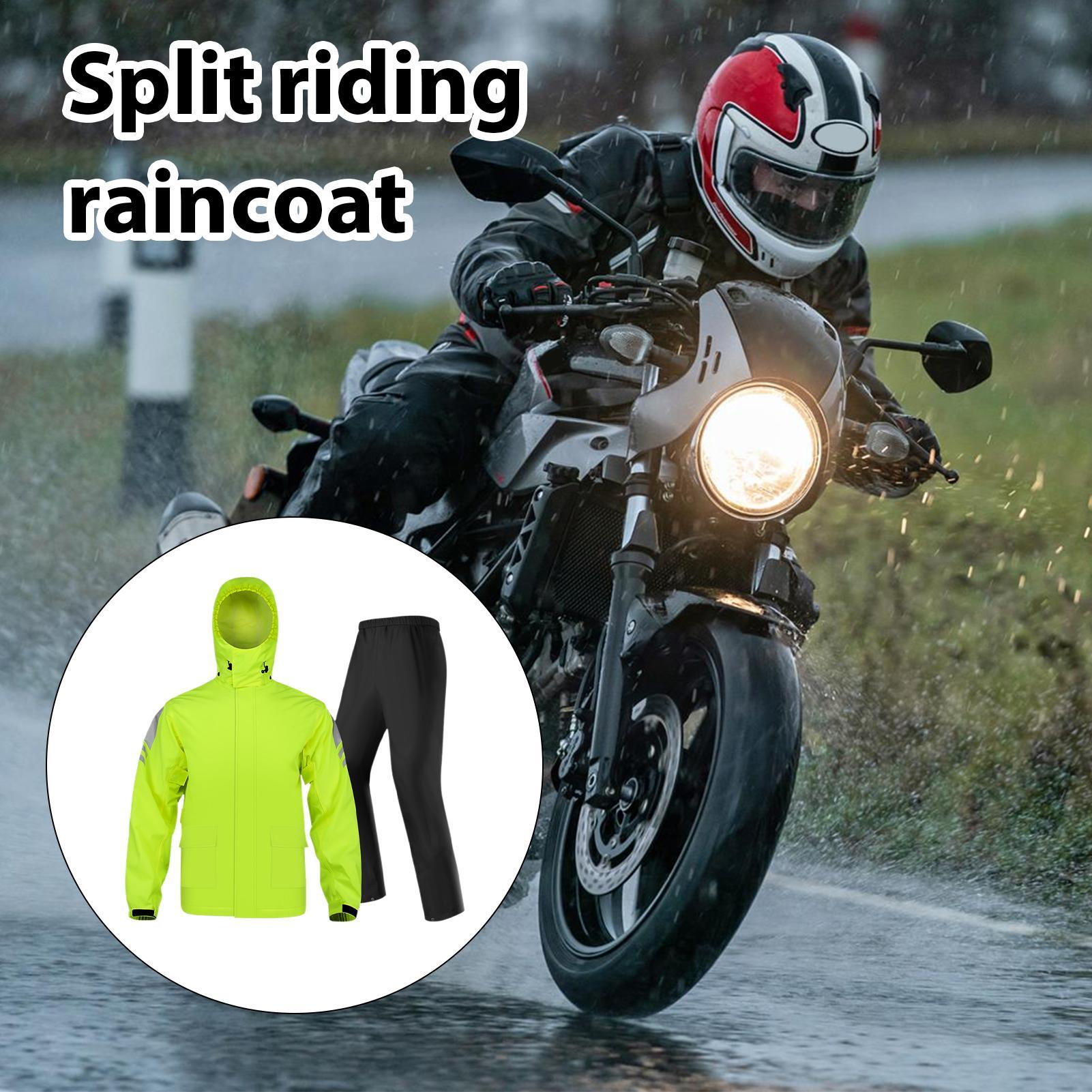 Fishing Jacket Waterproof - ชุดกันฝนสำหรับผู้ชาย เสื้อกันฝนระบายอากาศได้ ชุดกันฝนสำหรับขี่มอเตอร์ไซค์ เหมาะสำหรับการเดินป่า ขี่จักรยาน ตั้งแคมป์