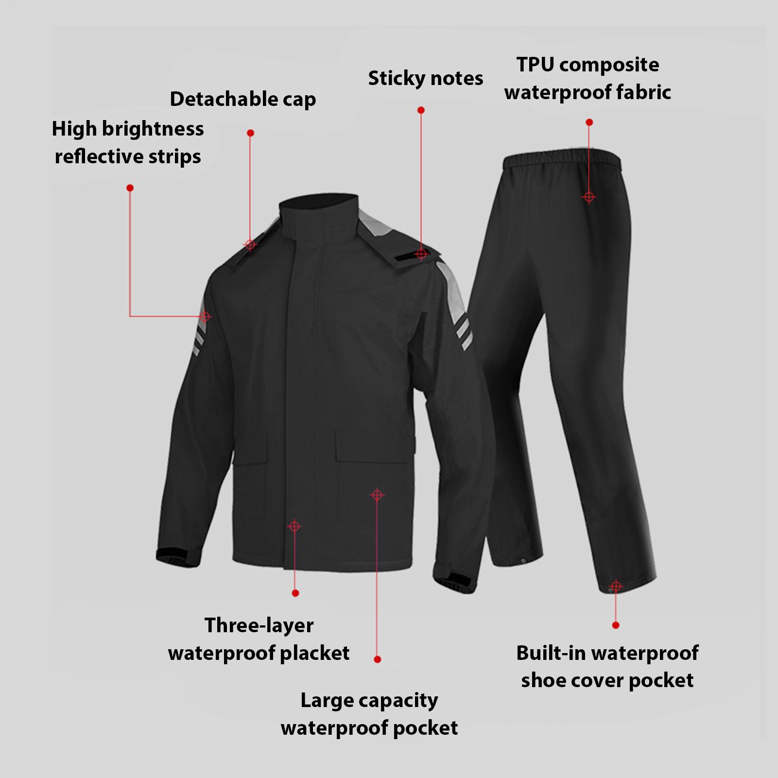 ชุดกันฝนสำหรับผู้ชาย เสื้อกันฝ - Fishing Jacket Waterproof บทวิจารณ์และราคา