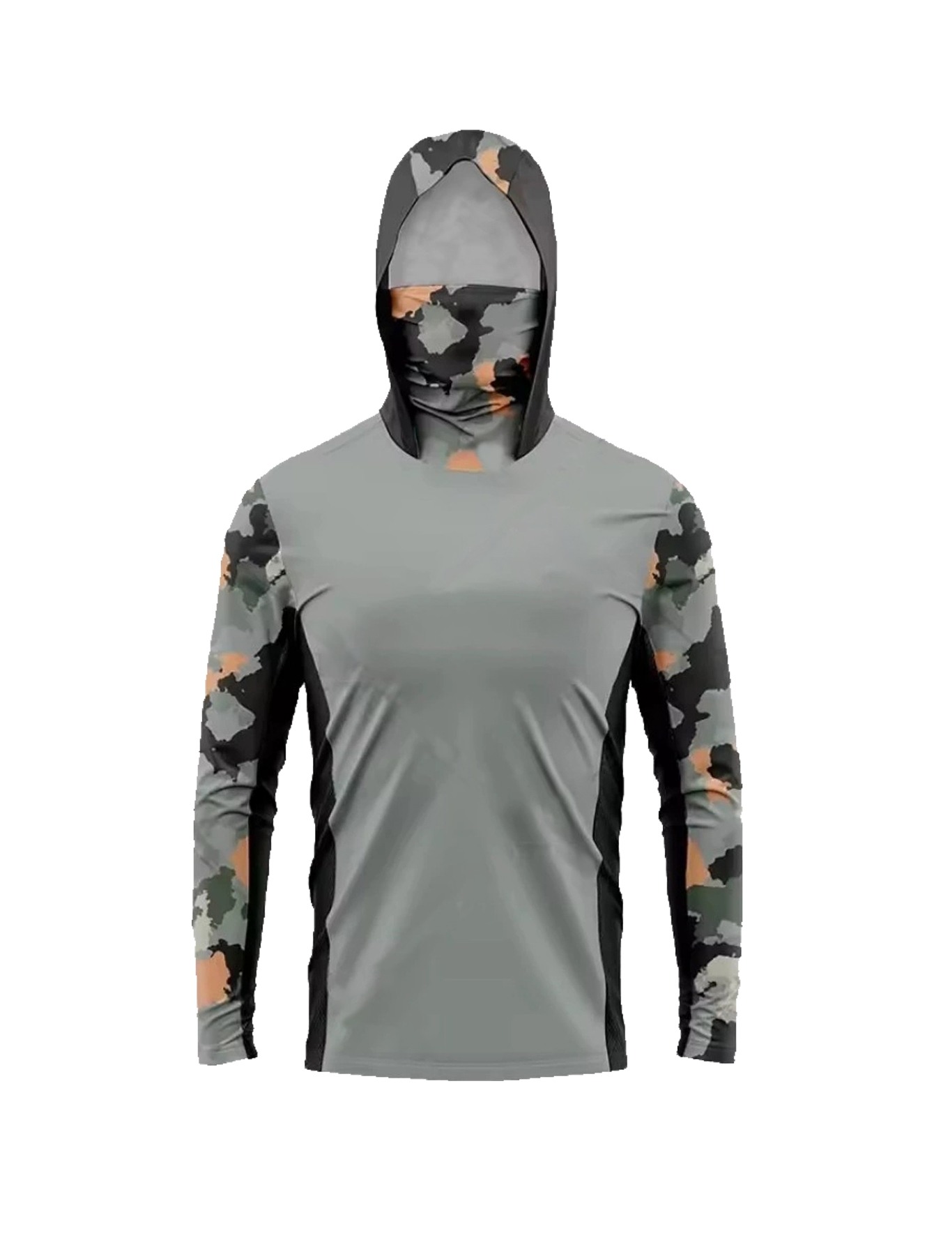 เสื้อฮู้ดตกปลาผู้ชายลายพรางรีฟ - Fishing Shirt Uv Protection บทวิจารณ์และราคา
