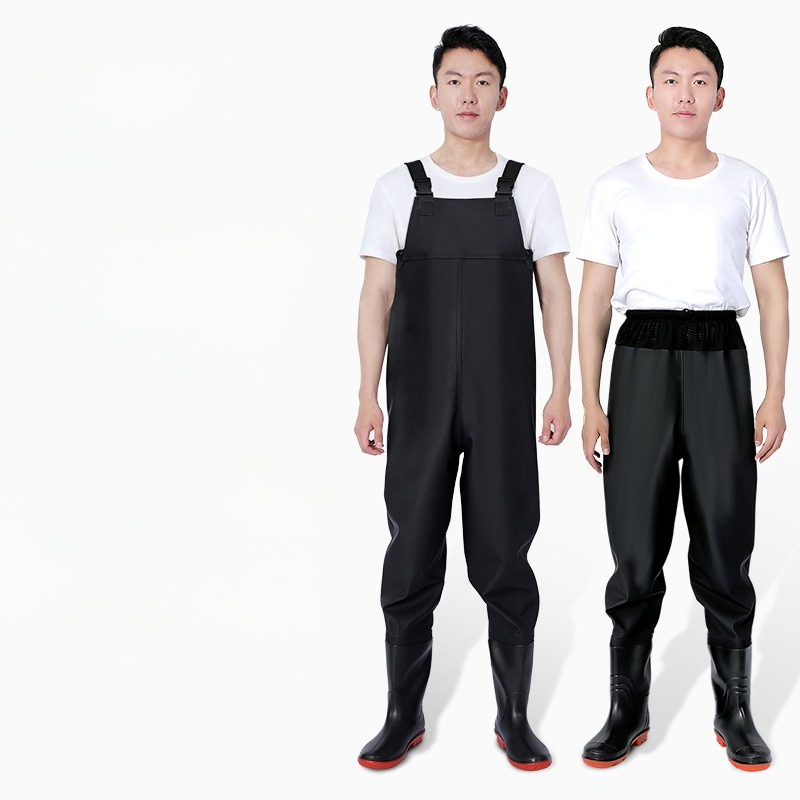 ชุดเอี๊ยมกันน้ำ PVC พร้อมรองเท - Fishing Waders บทวิจารณ์และราคา