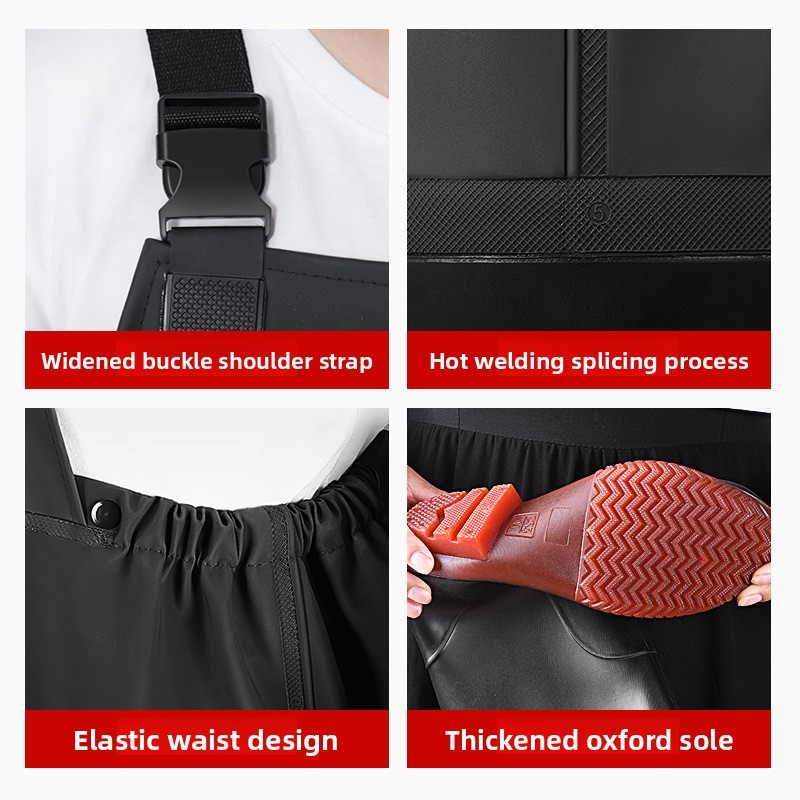 ชุดเอี๊ยมกันน้ำ PVC พร้อมรองเท - Fishing Waders บทวิจารณ์และราคา