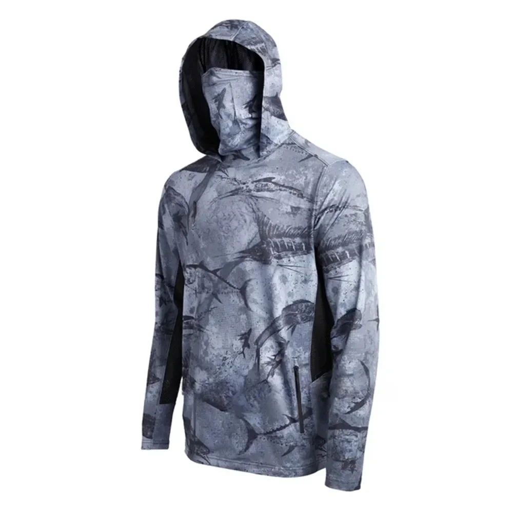 เสื้อตกปลาลายพราง UPF 50 แขนยา - Fishing Mask Sun Protection บทวิจารณ์และราคา