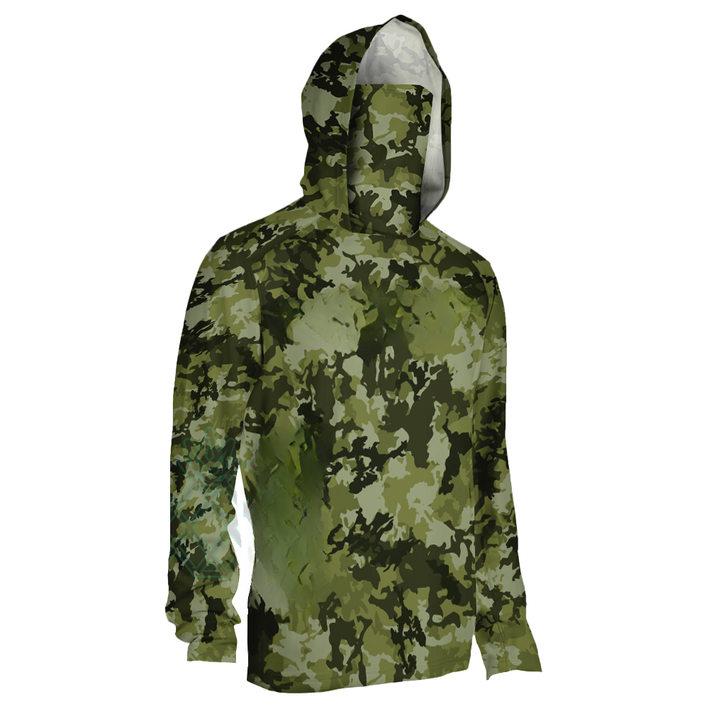 เสื้อผ้าตกปลาลายพรางสำหรับผู้ช - Fishing Mask Sun Protection บทวิจารณ์และราคา