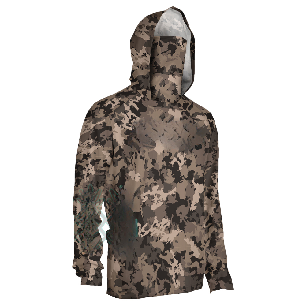 เสื้อผ้าตกปลาลายพรางสำหรับผู้ช - Fishing Mask Sun Protection บทวิจารณ์และราคา