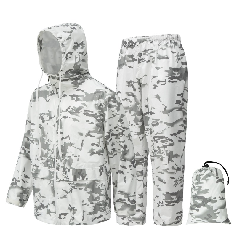 ชุดกันฝนสำหรับล่าสัตว์กลางแจ้ง - Fishing Rain Suit บทวิจารณ์และราคา