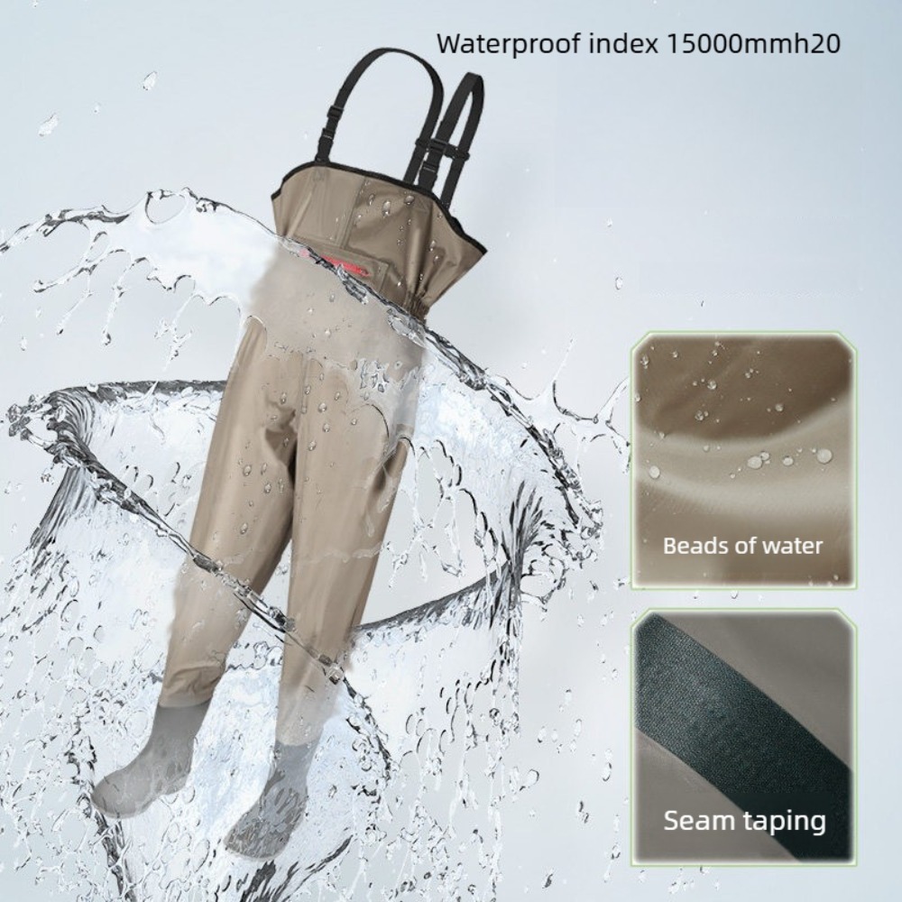 ชุดตกปลาแบบครึ่งตัวกันน้ำ ระบา - Fishing Waders บทวิจารณ์และราคา